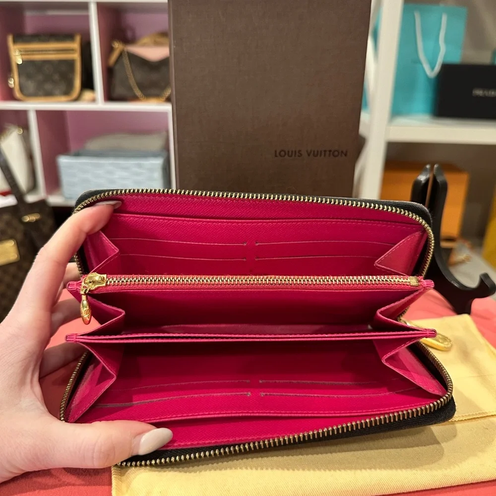 Louis Vuitton Multicolor Zippy Wallet Pink